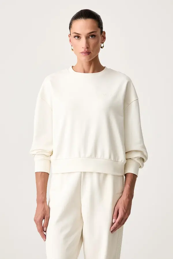Guess Guess oversize dukserica za žene s pamukom PHOEBE