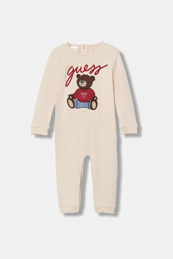 Guess Guess Pamučni kombinezon za bebe Guess
