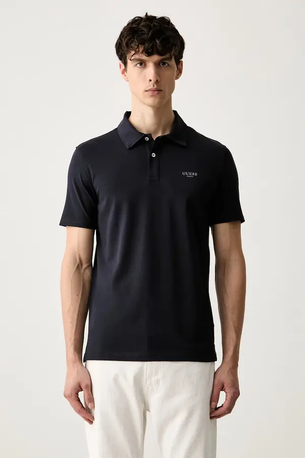 Guess Guess polo majica za muškarce od pamuka s elastanom