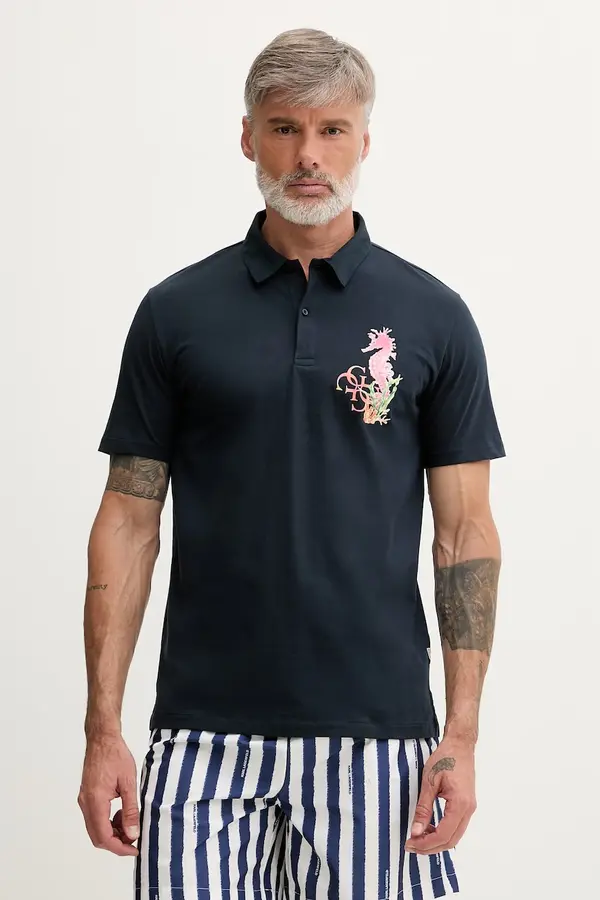 Guess Guess polo muški pamučni