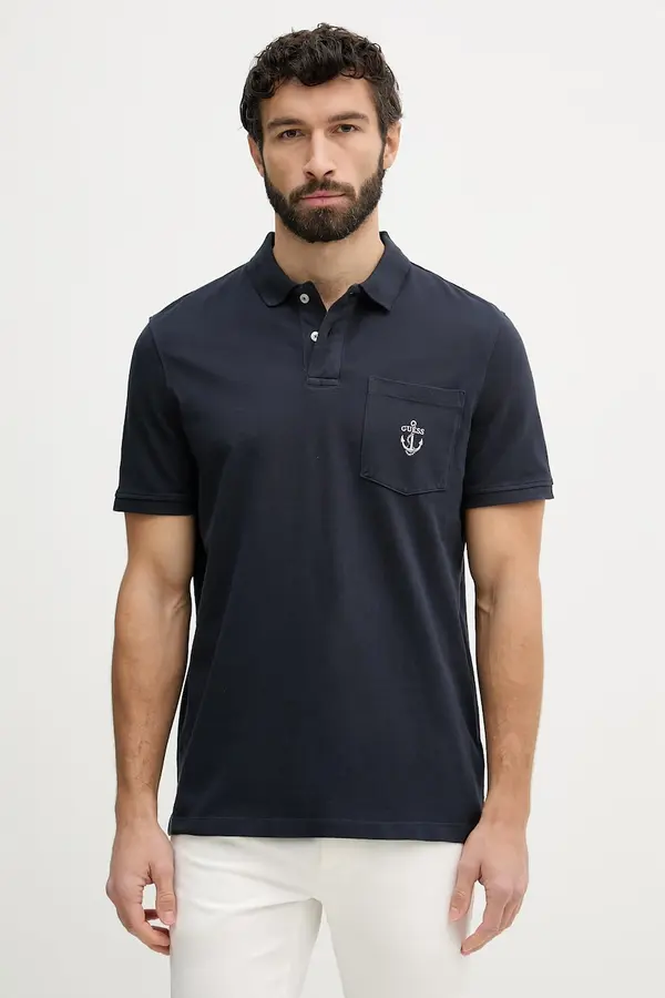 Guess Guess polo za muškarce od pamuka
