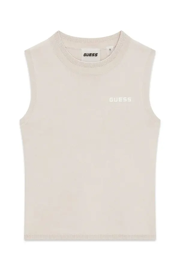 Guess Guess pulover bez rukava za djecu s viskozom