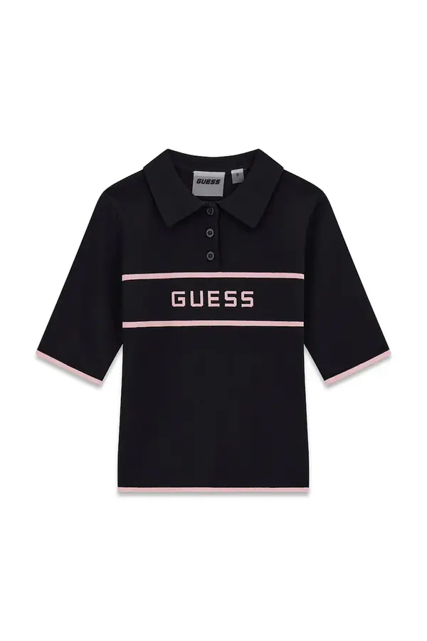 Guess Guess pulover kratkih rukava za djecu s viskozom
