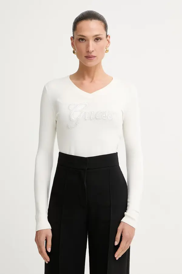 Guess Guess pulover za žene s viskozom LENA