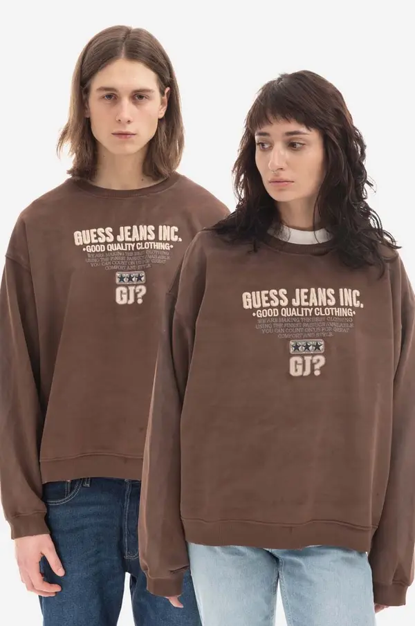 Guess U.S.A. Guess U.S.A. Pamučna dukserica Guess Crewneck Sweatshirt