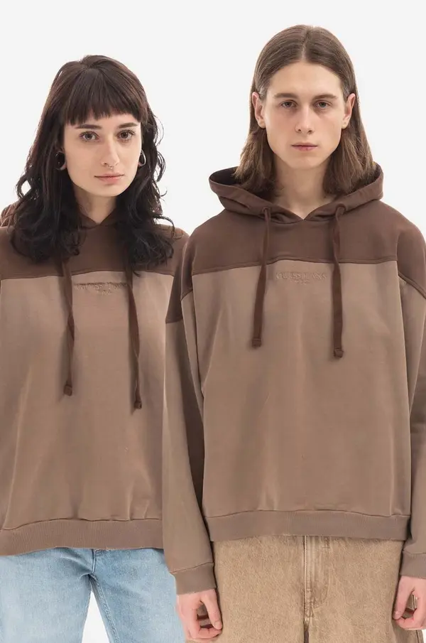 Guess U.S.A. Guess U.S.A. Pamučna dukserica Guess Two Tone Hoodie