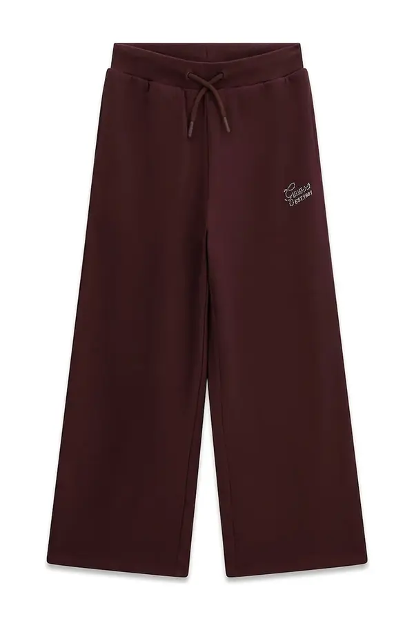 Guess Guess wide leg hlače za djecu od pamuka