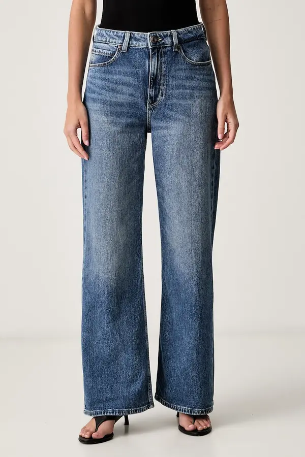 Guess Guess wide leg traperice za žene SEXY FLARE
