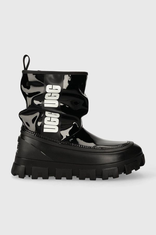 Ugg Gumene čizme UGG Classic Brellah Mini za žene, boja: crna, 1144059