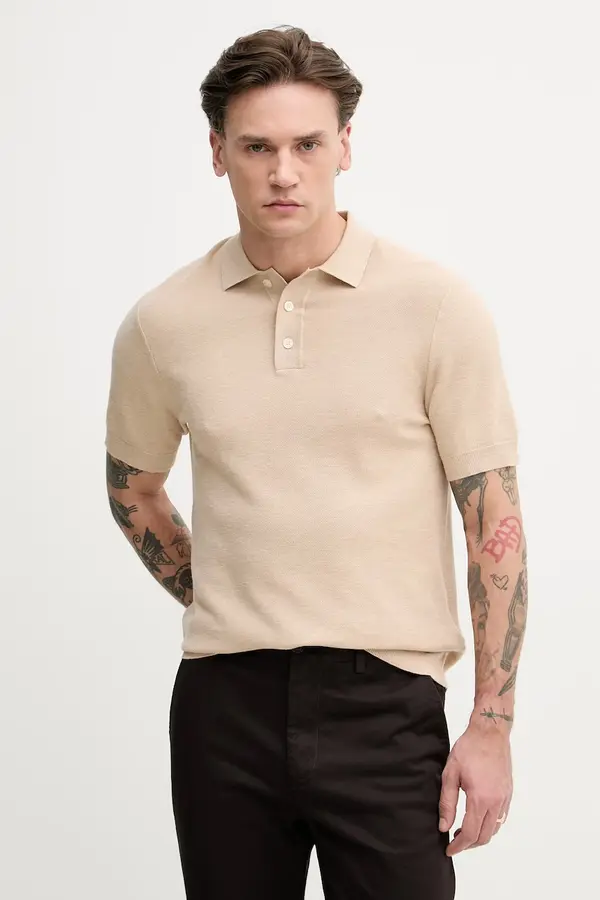 Hackett London Hackett London polo majica za muškarce s pamukom