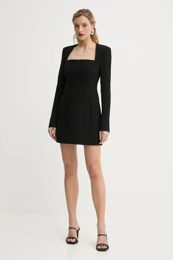 A.L.C. Haljina A.L.C. Ella boja: crna, mini, ravna, 6DRES02484