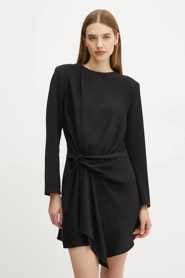 A.L.C. Haljina A.L.C. Kay boja: crna, mini, ravna, 6DRES02456