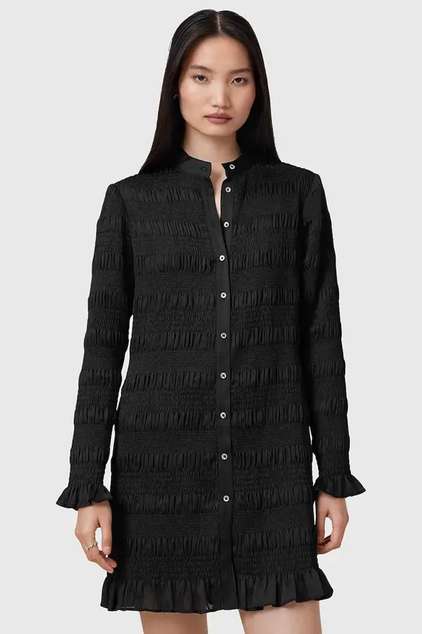 AllSaints Haljina AllSaints MEG boja: crna, mini, uska, W062DC