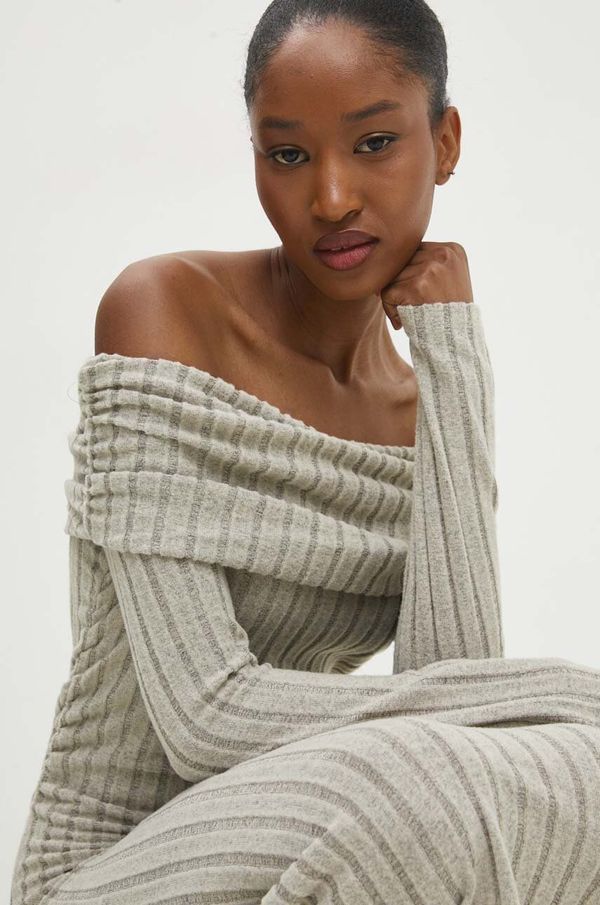 Answear Lab Haljina Answear Lab boja: bež, mini, uska