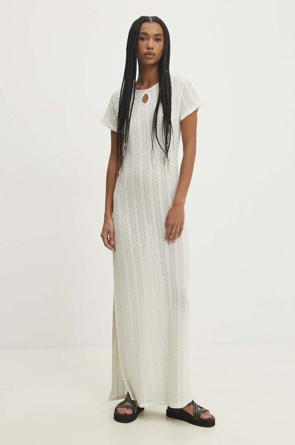 Answear Lab Haljina Answear Lab boja: bijela, maxi, uska