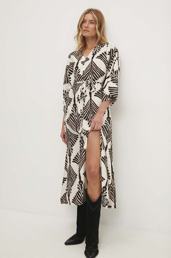 Answear Lab Haljina Answear Lab boja: crna, maxi, oversize