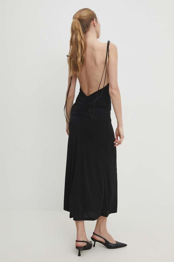 Answear Lab Haljina Answear Lab boja: crna, maxi, uska