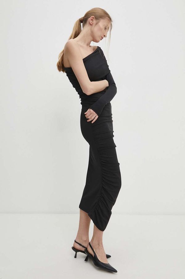 Answear Lab Haljina Answear Lab boja: crna, maxi, uska