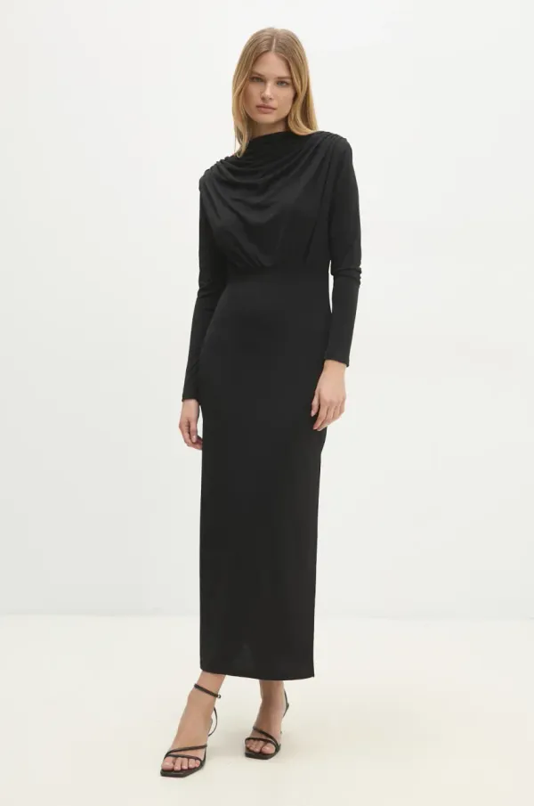 Answear Lab Haljina Answear Lab boja: crna, maxi, uska