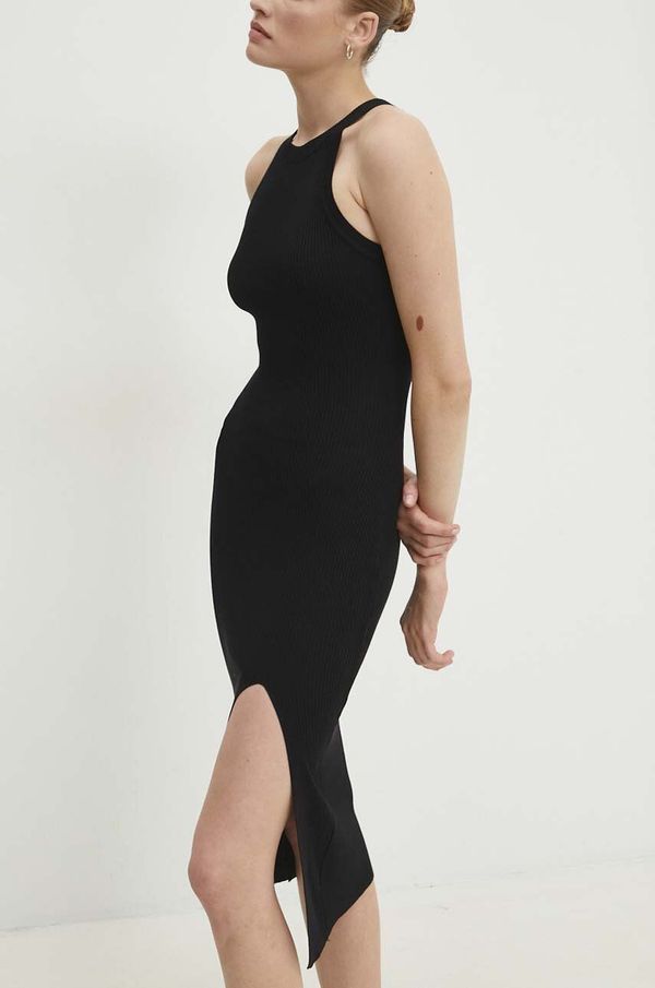 Answear Lab Haljina Answear Lab boja: crna, maxi, uska