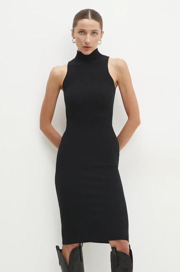 Answear Lab Haljina Answear Lab boja: crna, mini, uska