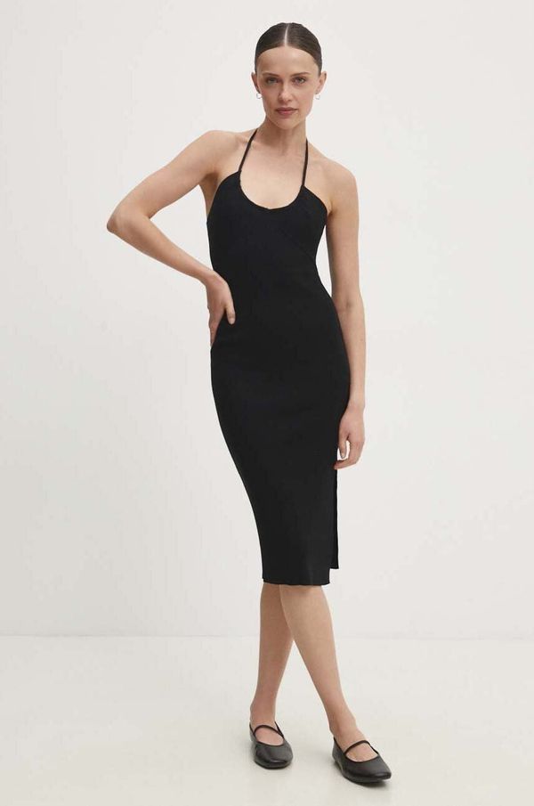 Answear Lab Haljina Answear Lab boja: crna, mini, uska