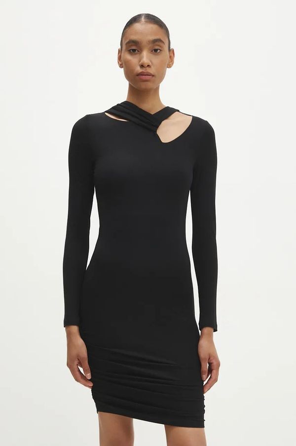 Answear Lab Haljina Answear Lab boja: crna, mini, uska