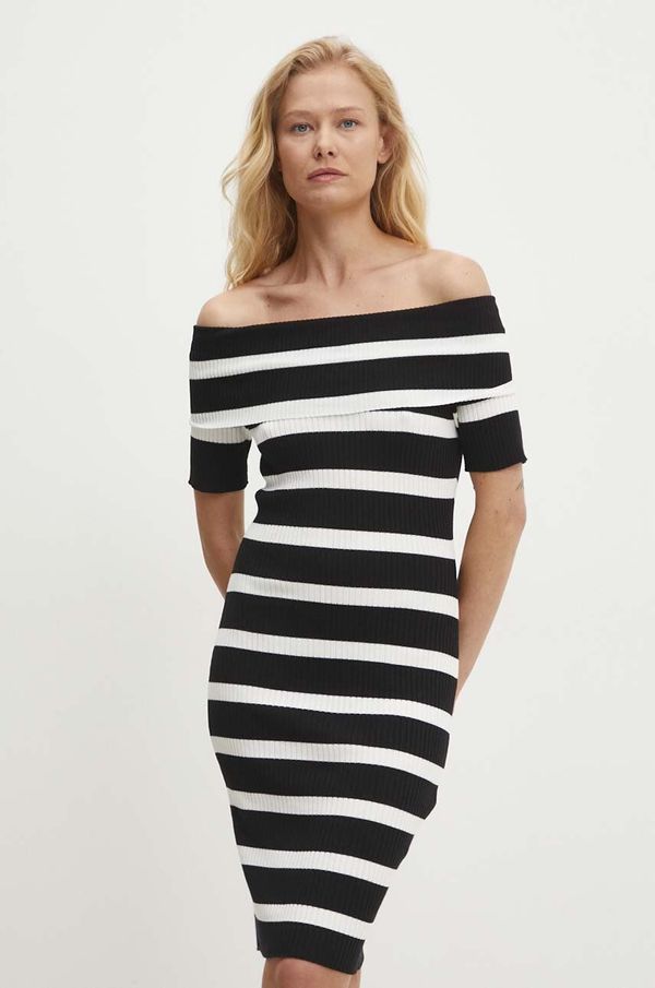 Answear Lab Haljina Answear Lab boja: crna, mini, uska