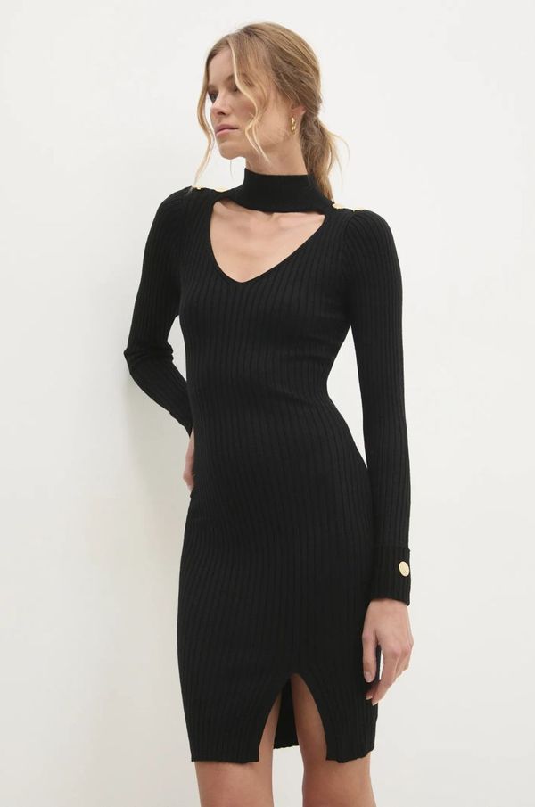 Answear Lab Haljina Answear Lab boja: crna, mini, uska