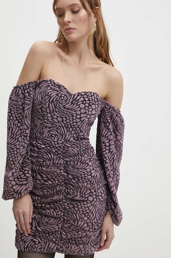 Answear Lab Haljina Answear Lab boja: crna, mini, uska