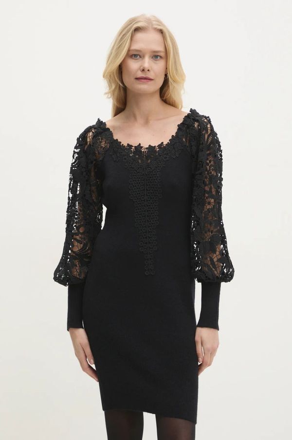 Answear Lab Haljina Answear Lab boja: crna, mini, uska