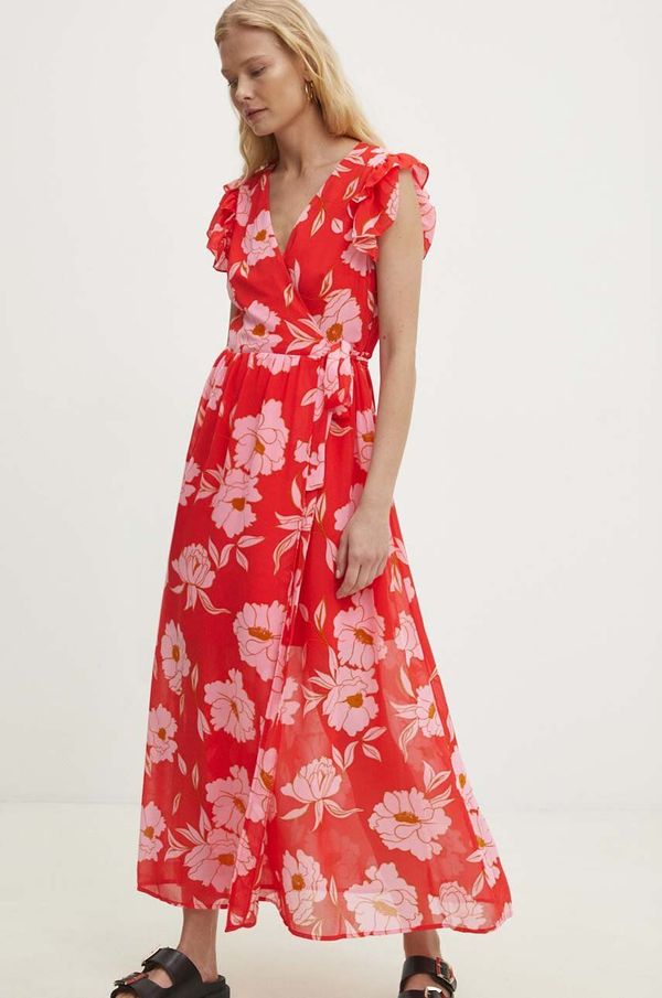 Answear Lab Haljina Answear Lab boja: narančasta, maxi, širi se prema dolje