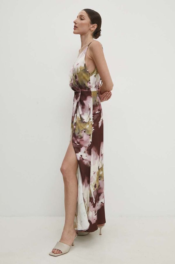 Answear Lab Haljina Answear Lab boja: ružičasta, maxi, širi se prema dolje