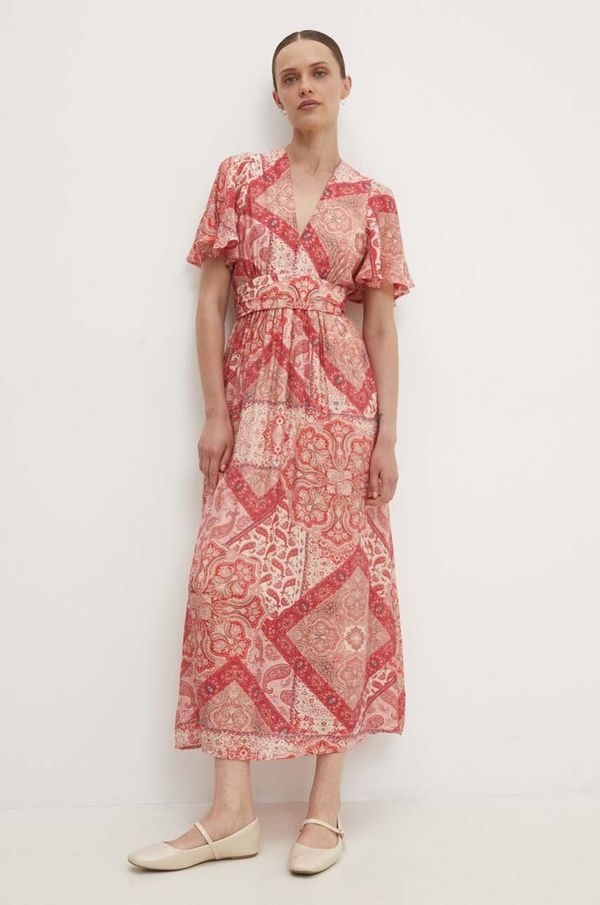 Answear Lab Haljina Answear Lab boja: ružičasta, maxi, širi se prema dolje