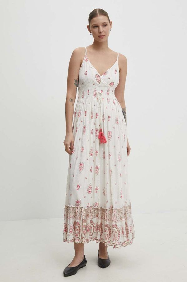 Answear Lab Haljina Answear Lab boja: ružičasta, maxi, širi se prema dolje