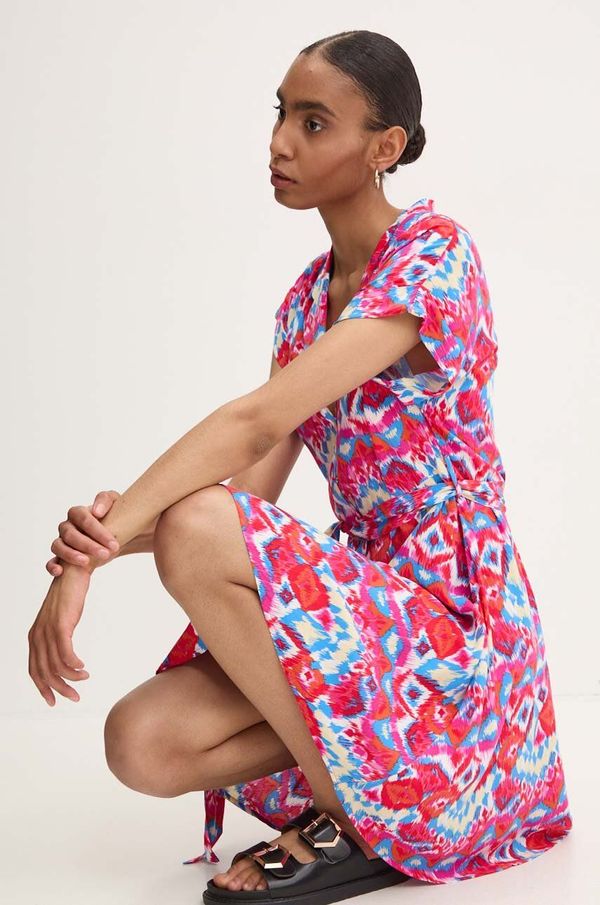 Answear Lab Haljina Answear Lab boja: ružičasta, mini, širi se prema dolje