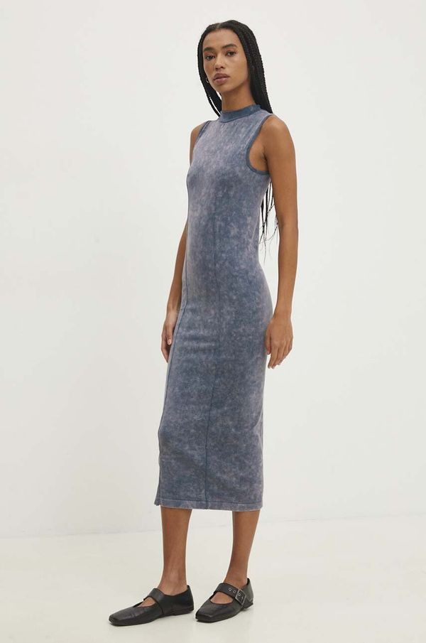Answear Lab Haljina Answear Lab boja: siva, midi, uska