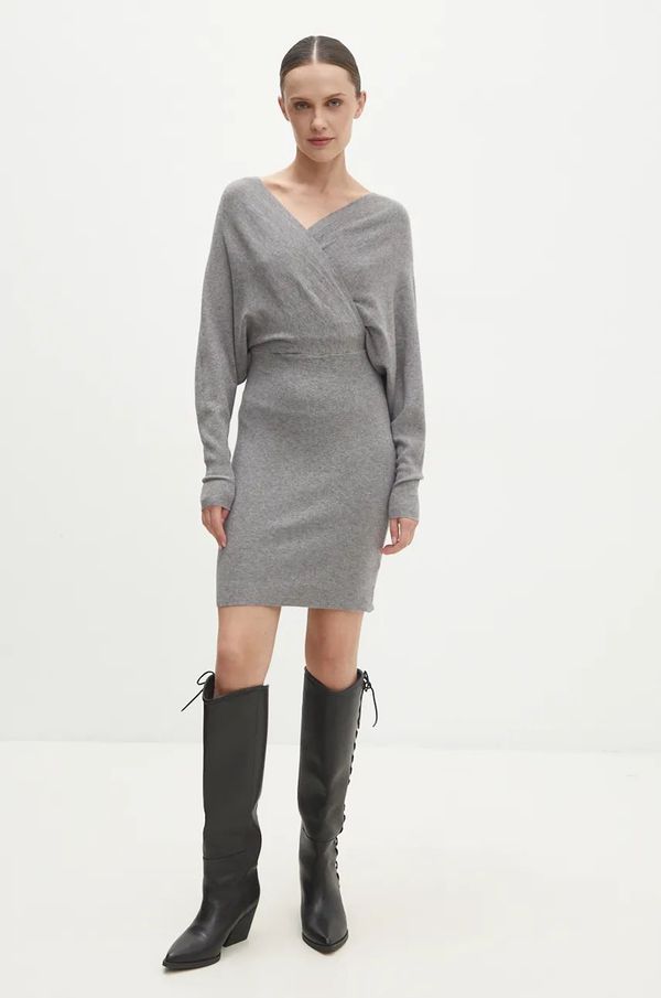 Answear Lab Haljina Answear Lab boja: siva, mini, uska