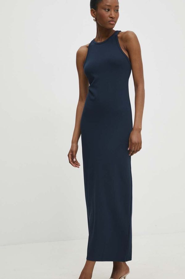 Answear Lab Haljina Answear Lab boja: tamno plava, maxi, uska