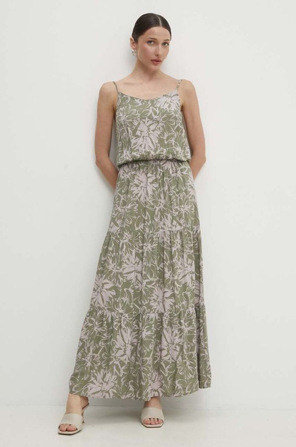 Answear Lab Haljina Answear Lab boja: zelena, maxi, ravna