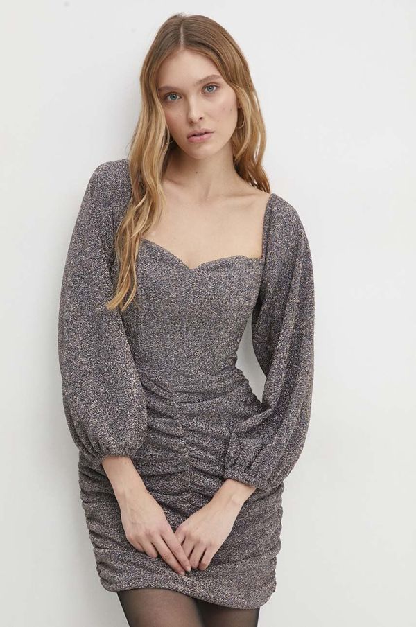 Answear Lab Haljina Answear Lab boja: zlatna, mini, uska