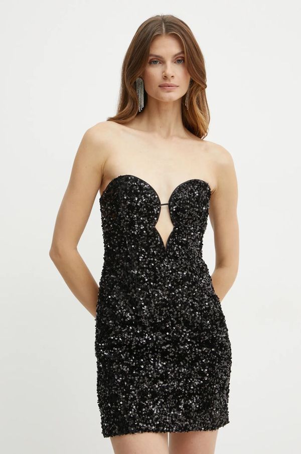 Bardot Haljina Bardot ELENI boja: crna, mini, širi se prema dolje, 58431DB4