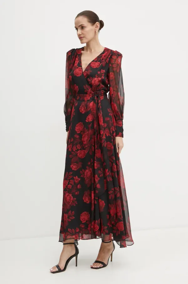 Bardot Haljina Bardot LUCIANNA boja: crna, maxi, širi se prema dolje, 59537DB