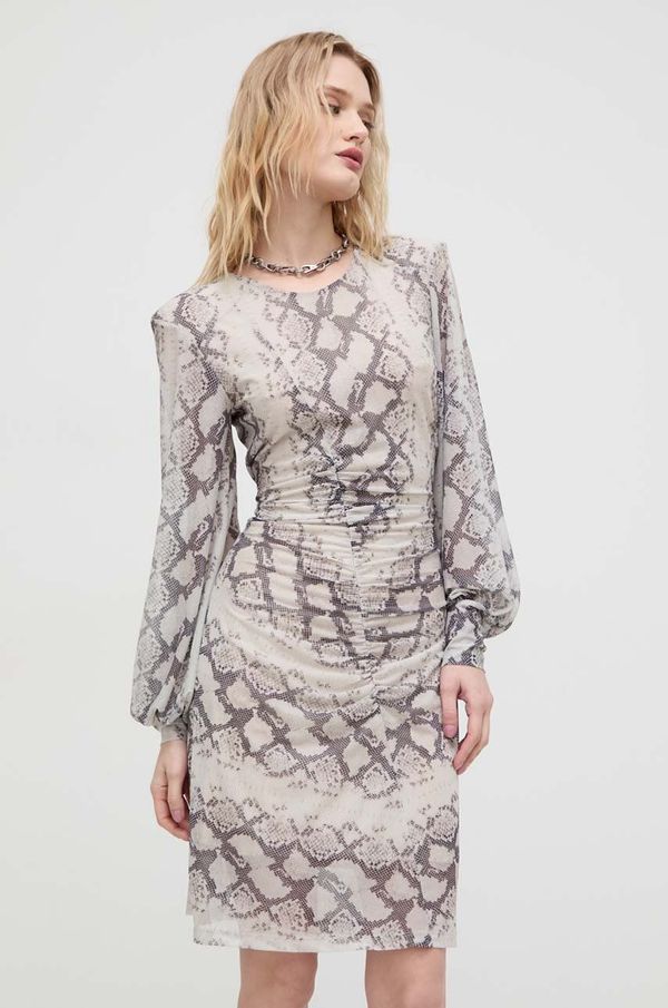 Bruuns Bazaar Haljina Bruuns Bazaar boja: bež, mini, uska