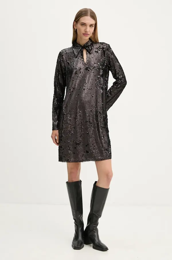 Bruuns Bazaar Haljina Bruuns Bazaar MoeaBBUriela dress boja: crna, mini, ravna, BBW4191