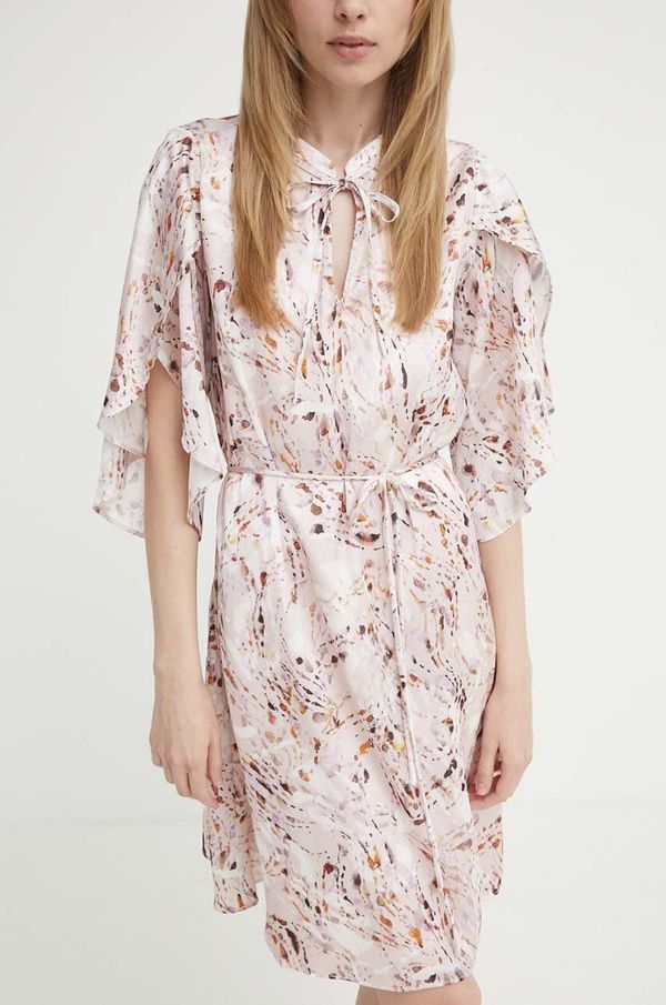 Bruuns Bazaar Haljina Bruuns Bazaar PellitoryBBParez dress boja: ružičasta, mini, oversize, BBW3985