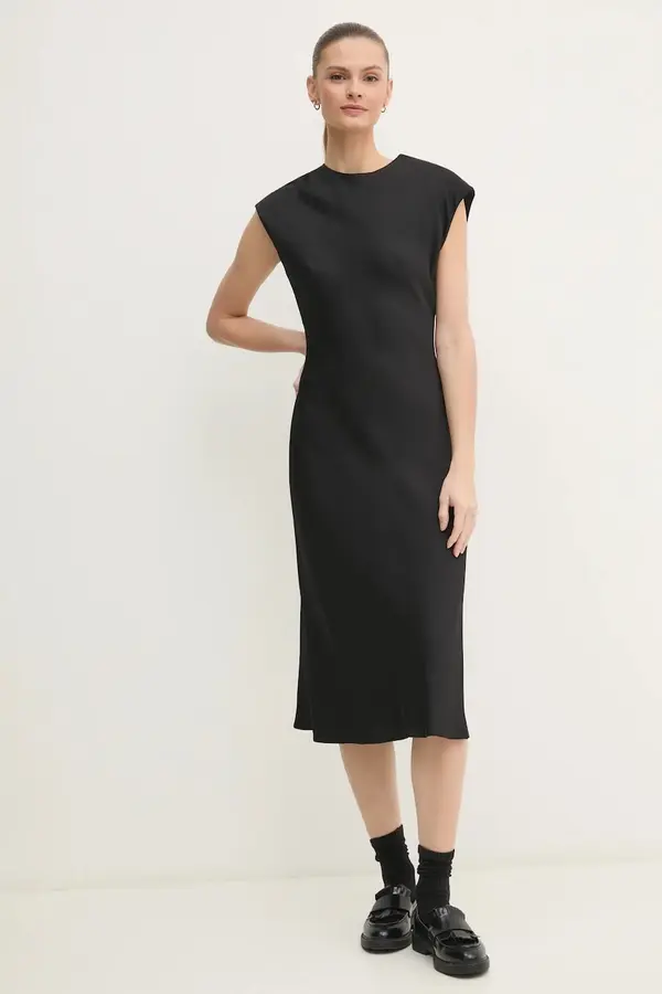 Calvin Klein Haljina Calvin Klein boja: crna, midi, ravna, K20K207847