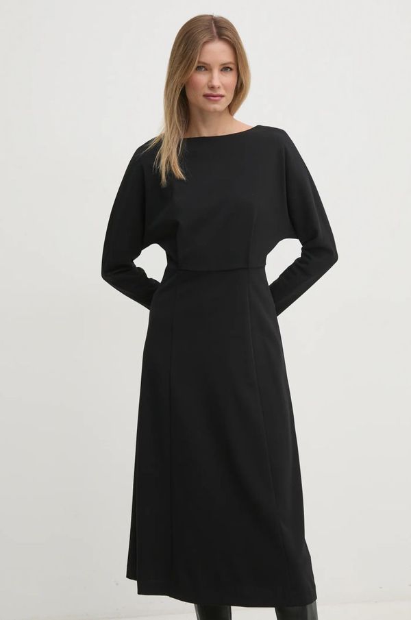 Calvin Klein Haljina Calvin Klein boja: crna, midi, širi se prema dolje, K20K207893