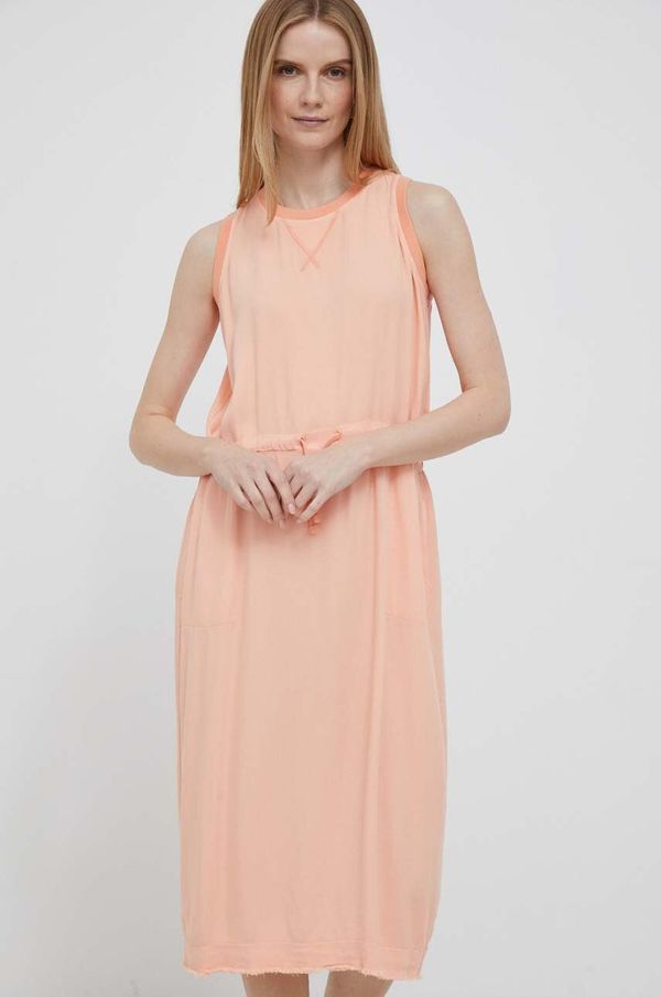 Deha Haljina Deha boja: narančasta, midi, ravna