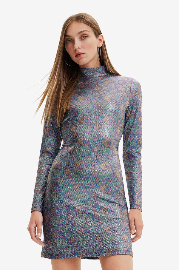 Desigual Haljina Desigual boja: crna, mini, uske